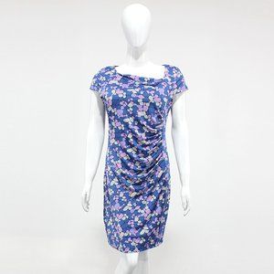 Lily & Mc Women Blue Printed Dress